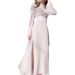 Women's Clothing Half High Collar Dress Female New Long Sleeved Tea Break French Fairy Waist Long Skirt_ecoleips.com