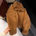 girl Suede Sheepskin Collar Sheep Wool Cotton Jacket For Women Winter New Warm Fleece Double-Sided Thick Coat_ecoleips.com