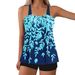 Plus Size Bikini Set For Women – Floral Print Two-Piece Swimwear With Adjustable Ties & Comfort Fit_ecoleips.com