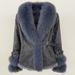 Women’s Stylish Short Suede Fur Coat – Faux Rabbit Fur Lining, Winter Warm Fashion Outerwear, XS-XXXL_ecoleips.com