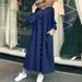 Women's Clothing Solid Color Dress Ladies Casual Long Skirt_ecoleips.com