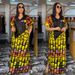 Women's Clothing Velvet Sequined Print Loose Long Robe Ethnic Style Crystal Satin Dress_ecoleips.com