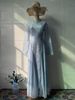 Modest Abaya Dress Women's Elegant Retro Style Long Sleeved Fitted Maxi Dress Soft Polyester Summer Dress_ecoleips.com