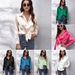 Satin-Like Long Sleeve Shirt – Polyester Blend Button-Down Blouse For Work & Evening (18 Colors, S-2xl)_ecoleips.com
