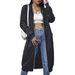 Women's Mid-Length Cardigan Hoodie Trendy Coat With Letters European And American Style Outerwear For Ladies_ecoleips.com