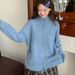 Spring Stand-up Collar Wool Sweater, High-end Cashmere Kitwear For Women, Plush Soft, Gentle Style, Brushed_ecoleips.com