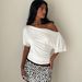 Women's Asymmetrical Neck Solid Color Off-Shoulder Slim Fit Top European American Style Summer New Hot Girl's Clothing_ecoleips.com