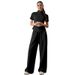 Women's Clothing Women's Solid Color Summer Fashion Casual Trousers Set Short Sleeve Lapel Top And Bottoms Style_ecoleips.com
