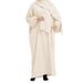Directly Supplied By The Manufacturer, Yiduoduo's New Middle Eastern Long Robe With Headscarf, Loose-fitting Solid Color_ecoleips.com