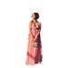 Women Splicing Ruffled Strapless Long Chiffon Fairy Dress Holiday Beach Vacation Floor Length Maxi Dress_ecoleips.com