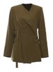 K New Irregular Cut Heavy-duty Chicken Eye Retractable Waist Suit Jacket Top_ecoleips.com