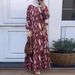 In Stock Cross-Border New Printed Middle Eastern Muslim Malay Full Sleeve Round Neck Robe Long Dress Factory Wholesale_ecoleips.com