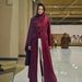Modest Abaya Dress Minimalist Long Coat – Tailored Notch Collar Trench With Stretch Polyester For Effortless Elegance_ecoleips.com