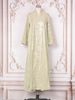 Women's Abaya Muslim Ethnic Robe V Neck Beaded Long Sleeved Banquet Evening Dress_ecoleips.com