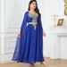 Women's Clothing New Solid Color Muslim Robe Ultra Long Sleeve Large Swing Women's Dress_ecoleips.com