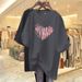 Women's American Retro Style Short Sleeved T-Shirt Round Neck Top Loose Fit Plus Size Summer_ecoleips.com
