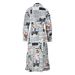 Women's Clothing Temperament Printed Single Breasted Slit Shirt Long Dress_ecoleips.com