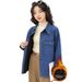 Real Shot Of Washed Denim Shirt Jacket For Women, New Korean Style, Loose Hong Kong Style Long-sleeve Shirt, Trendy 2026_ecoleips.com