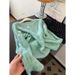 girl Recommended Personal Collection~ Dopamine Green Hollow Sequin Knitted For Women, Autumn New High-end Soft Sweater_ecoleips.com