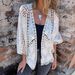 Women's Loose Batwing Sleeve Shawl Cardigan Embroidered Lace Top Spring Summer New Russian American Export Style_ecoleips.com