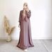 Women's Clothing Soft Fashion Satin Swing Dress_ecoleips.com