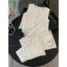 Women's Clothing Fashion Suit Summer High End Hepburn Style Lace Hollow Vest Wide Leg Pants Two Piece Suit_ecoleips.com