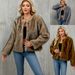 Chic Short Faux Fur Coat – Women’s Plush Open-Front Jacket For Fall & Winter (Yellow/Taupe/Gray, S-XXXL)_ecoleips.com