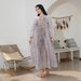Elegant Dubai Abaya Dress – Modest Muslim Gown With Sheer Mesh & Embellishments, Long Sleeve Prayer Dress For Women_ecoleips.com