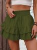 2025s 2025 Summer New Fashion Women's Wide-Leg Shorts With Draping Effect Versatile Casual Skirt Pants_ecoleips.com