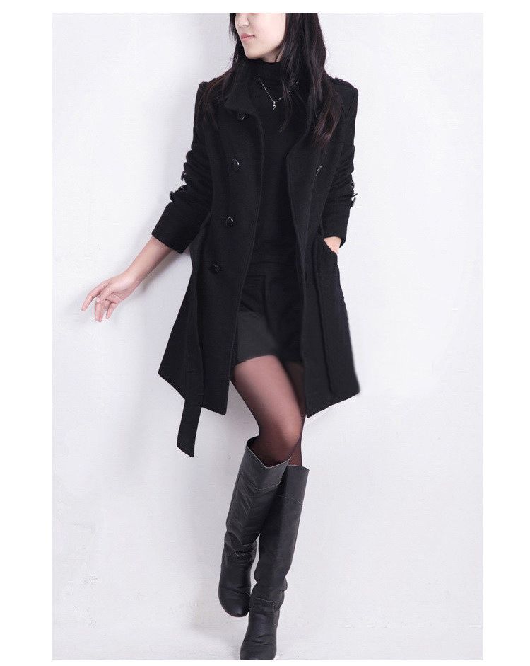 New Woolen Coat Large Size Slim Fit Medium And Long Double-sided Woolen Coat Trench Coat_ecoleips.com
