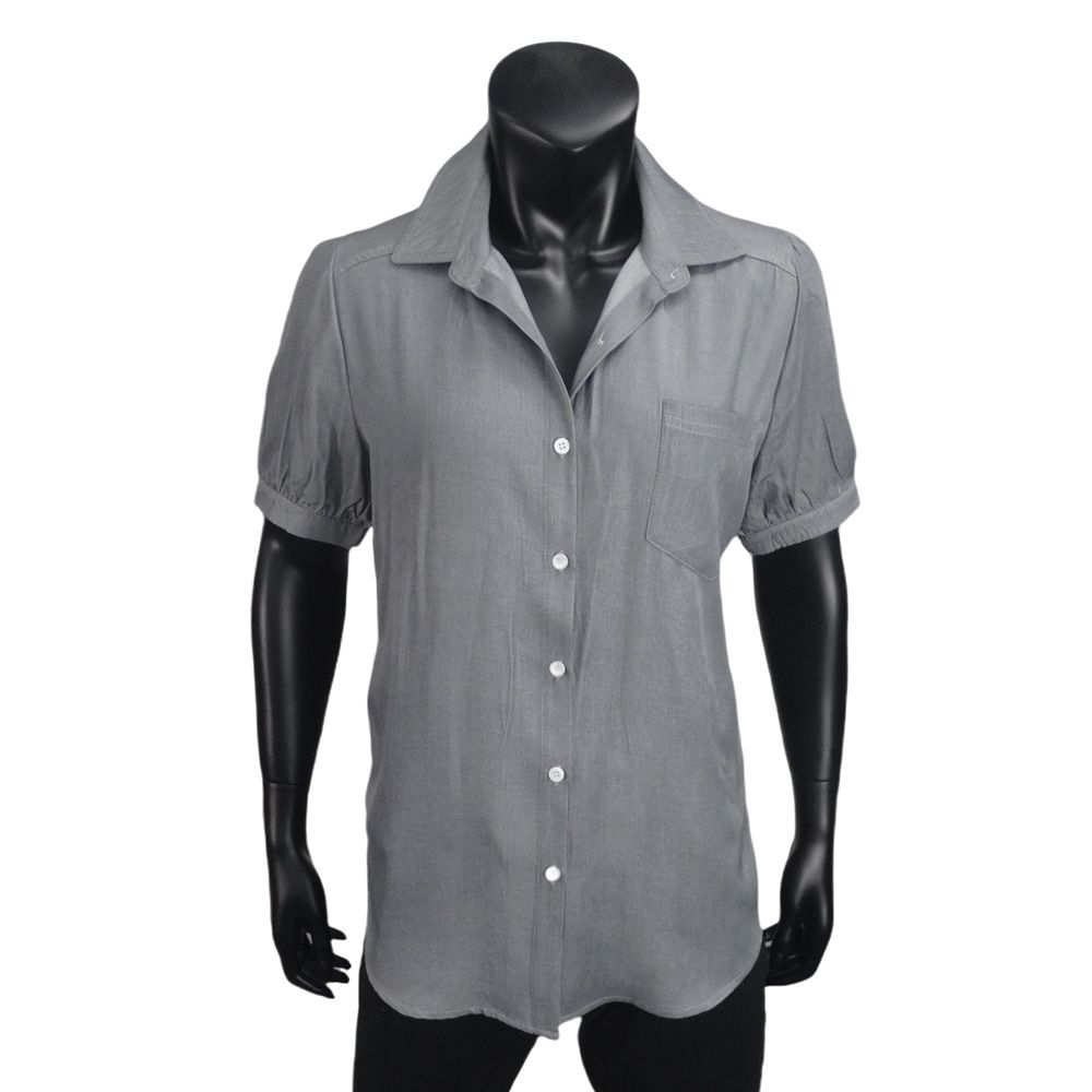 K New Imitation Denim Women's Shirt Cardigan_ecoleips.com