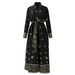 Middle Eastern Saudi Arabia Clothing, Dubai, Indonesia, Long-sleeved Cardigan, Long Robe, Pleated Plus-size Dress For_ecoleips.com