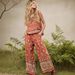 Women's Retro Print Two Piece Set Sleeveless Vest And Wide Leg Pants Spring_ecoleips.com