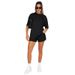 211299 New Polyester-cotton Solid Color Round-neck Pullover Mid-sleeve Top European And American Women's Fashion Casual_ecoleips.com