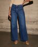 European And American Cross-Border High-Waisted Jeans For Women 2025 Spring New Slimming Wide-Leg Retro Style Elegant_ecoleips.com
