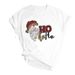 Popular European And American New Product: Merry Christmas Tree Santa Claus Plus Size Women's Fashionable Short Sleeve_ecoleips.com