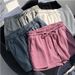 High Elastic Waist Sports Shorts For Women Loose Casual Outdoor Wear Summer New Wide Leg Pants Home Sleepwear_ecoleips.com