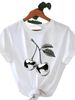 European And American Cross-border Foreign Trade Clothing, Cherry Pattern Round-neck Printed Women's Short-sleeve_ecoleips.com