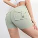 Women's Clothing Quick Drying Sports Shorts Tight Fitting Fitness Pants Slimming Elastic Running High Waist Hip Lifting Yoga Pants_ecoleips.com