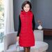 Mother's Autumn Winter Cotton Women's Mid-length Vest For And Elderly, Plus-size Middle-aged Vest, Outerwear, Sleeveless_ecoleips.com