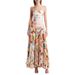 2025 Cross-Border European And American Summer Printed Sleeveless Spaghetti Strap Pleated Dress_ecoleips.com
