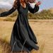 Modest Abaya Dress Retro Style Plus Size Women's Swing Dress Elegant Autumn Clothing_ecoleips.com