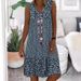 Cross-border 2024 Summer New European And American Clothing, Best-Selling V-Neck Small Floral Print Sleeveless_ecoleips.com