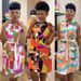 Women's Clothing Sexy Printed Sleeveless Strappy Small V Neck Vest Dress_ecoleips.com