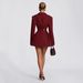 "Double-Breasted Blazer For Women – Deep V-Neck Elegant Suit Jacket In Classic Colors"_ecoleips.com