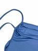 Elegant Solid Color Backless Slim Cami Dress Super Flattering & Stylish Perfect For Daily Commute Dates & Trips_ecoleips.com