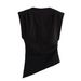 Women's Clothing DIY Women's Fashion Top Classic Pleated Padded Shoulder Design Style Clothing For Formal & Casual For Women_ecoleips.com