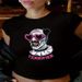 Summer Women's Casual Short Sleeve T-Shirt Crew Neck Printed Top European American Fashion Trend 2025_ecoleips.com