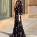 European American 2025 Spring New Floral Soft Short-Sleeve Comfortable Long Elegant And Stylish Women's Dress_ecoleips.com