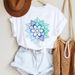 European And American Cross-border Foreign Trade Women's Floral Plant Print Round-neck Short-sleeve T-shirt Top_ecoleips.com